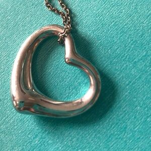Tiffany & Co. Silver Open Heart Necklace
